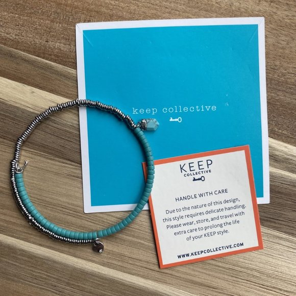 Turquoise/Charm Bracelet Keep Collective Friendship Beaded Bracelet - Picture 3 of 6